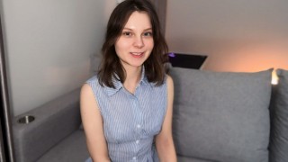 She Decided to Make Porn. First Casting for a Cute 19 year old Amateur